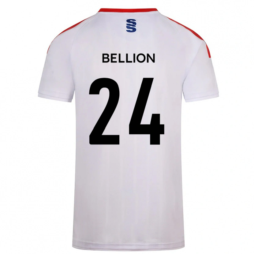 Danxen Mujer Camiseta Daniel Bellion #24 Blanco Azul Marino 1ª Equipación 2025/26 La Camisa