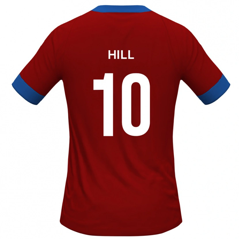 Danxen Mujer Camiseta Ryan Hill #10 Rojo Azul 1ª Equipación 2025/26 La Camisa