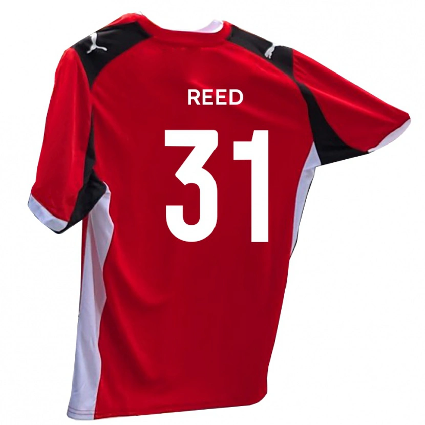 Danxen Mujer Camiseta Sam Reed #31 Rojo Blanco 1ª Equipación 2025/26 La Camisa