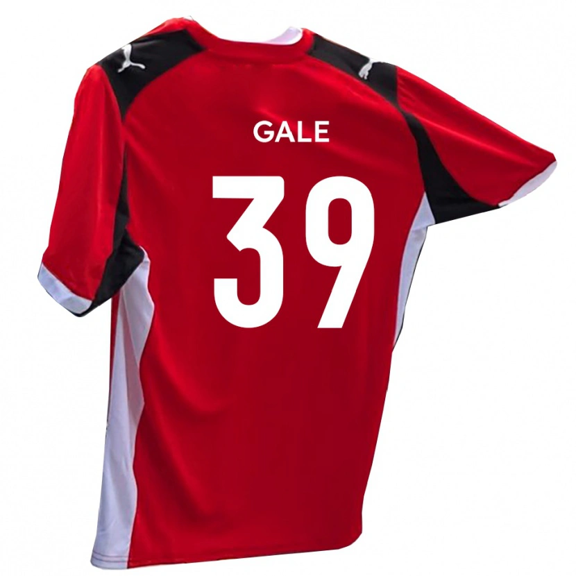 Danxen Mujer Camiseta James Gale #39 Rojo Blanco 1ª Equipación 2025/26 La Camisa
