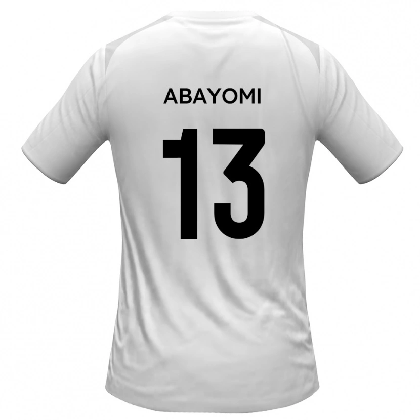 Danxen Mujer Camiseta Koju Abayomi #13 Blanco Gris 1ª Equipación 2025/26 La Camisa