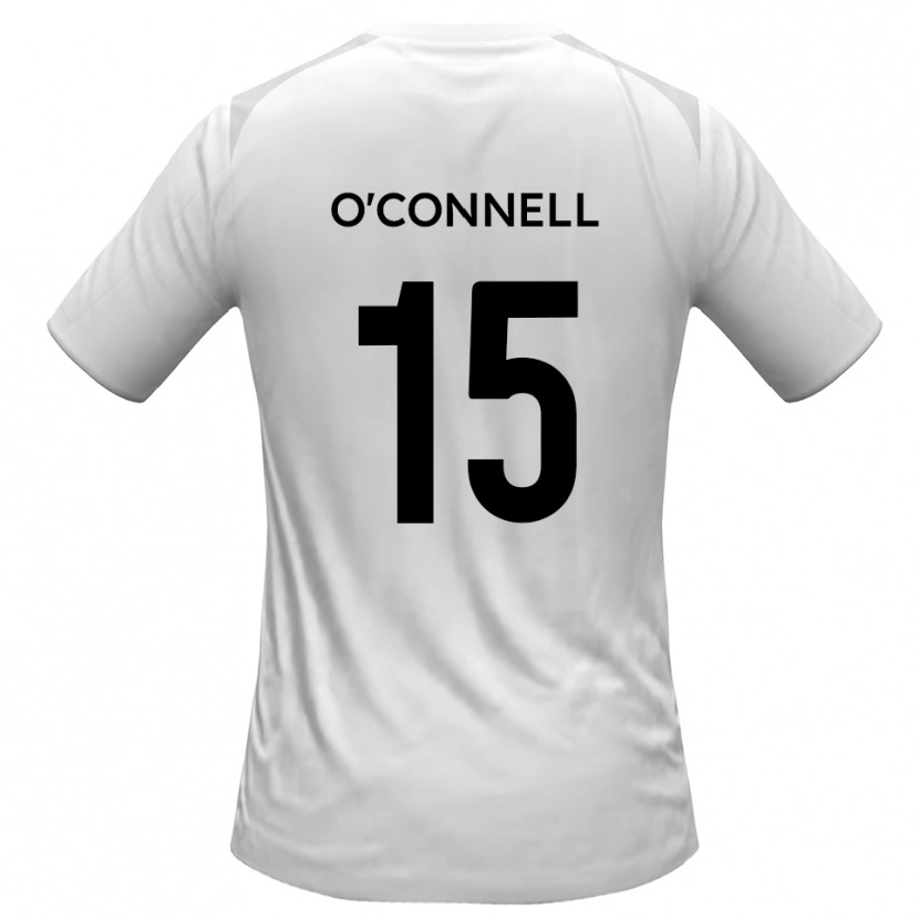 Danxen Mujer Camiseta Charlie O'connell #15 Blanco Gris 1ª Equipación 2025/26 La Camisa