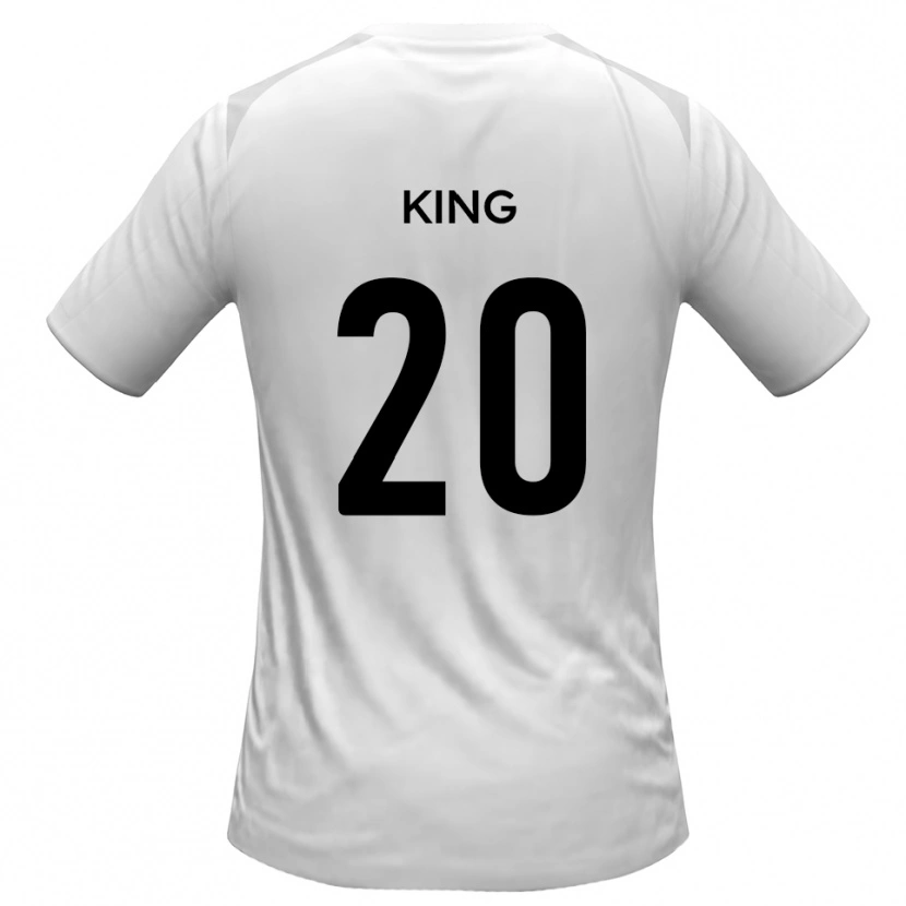 Danxen Mujer Camiseta Jeff King #20 Blanco Gris 1ª Equipación 2025/26 La Camisa