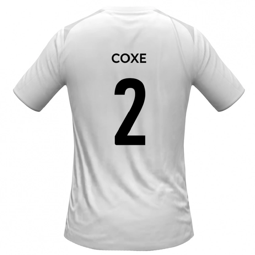 Danxen Mujer Camiseta Cameron Coxe #2 Blanco Gris 1ª Equipación 2025/26 La Camisa