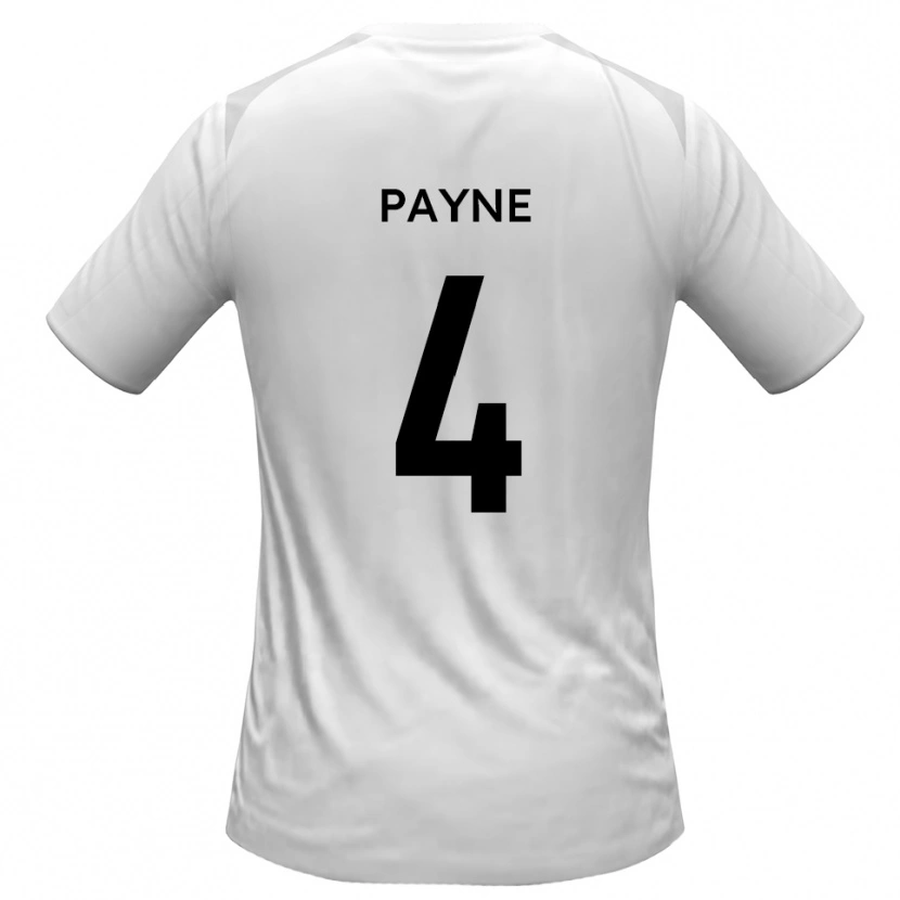 Danxen Mujer Camiseta Jack Payne #4 Blanco Gris 1ª Equipación 2025/26 La Camisa