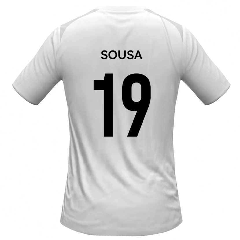 Danxen Mujer Camiseta Érico Sousa #19 Blanco Gris 1ª Equipación 2025/26 La Camisa