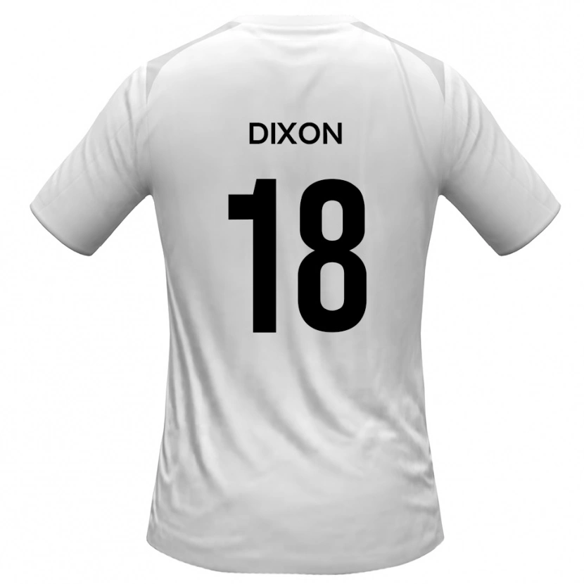 Danxen Mujer Camiseta Junior Dixon #18 Blanco Gris 1ª Equipación 2025/26 La Camisa