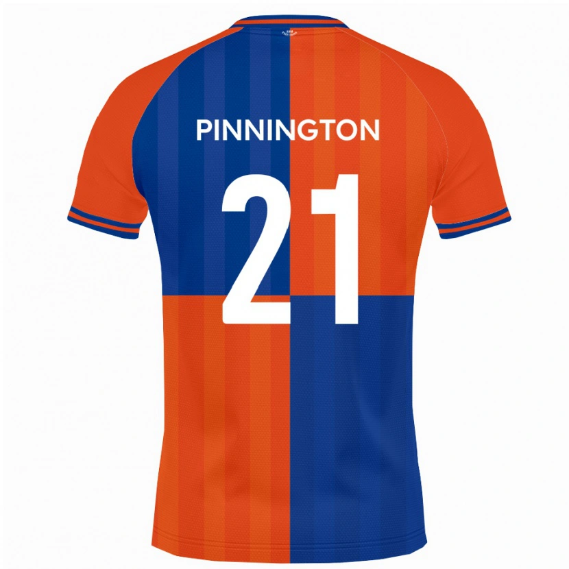 Danxen Mujer Camiseta Jacob Pinnington #21 Naranja Azul Real 1ª Equipación 2025/26 La Camisa