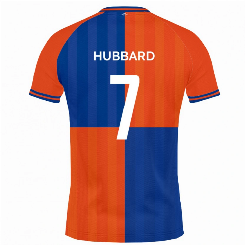Danxen Mujer Camiseta Fletcher Hubbard #7 Naranja Azul Real 1ª Equipación 2025/26 La Camisa