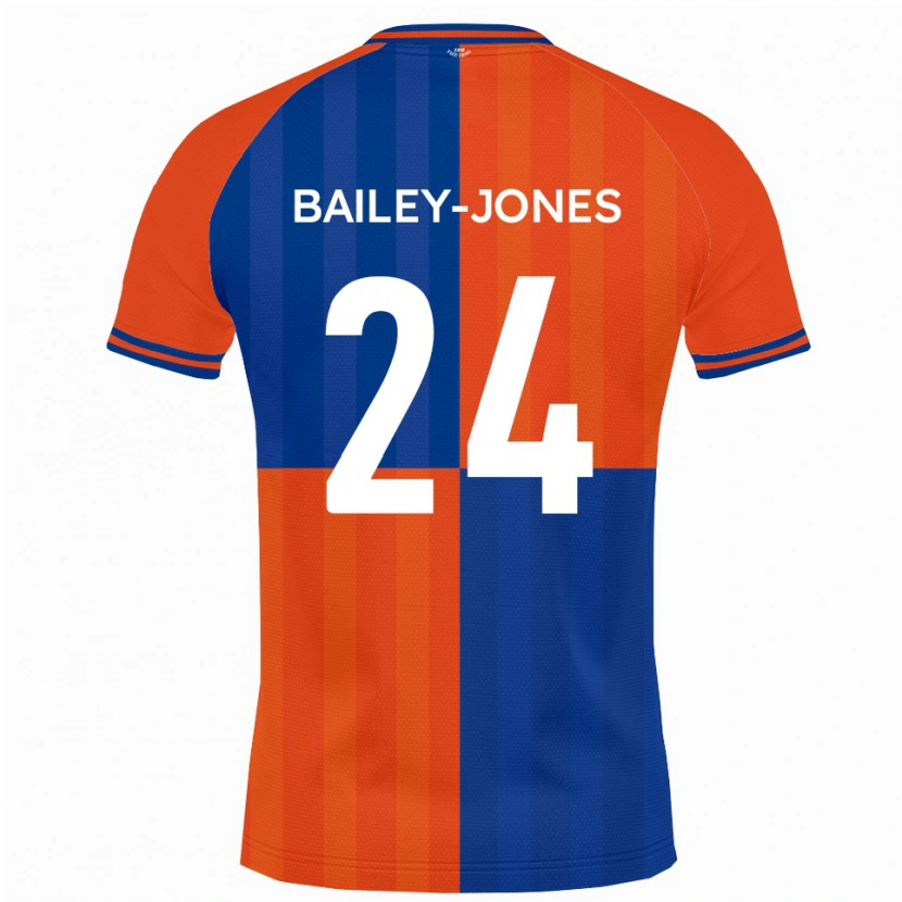 Danxen Mujer Camiseta William Bailey-Jones #24 Naranja Azul Real 1ª Equipación 2025/26 La Camisa