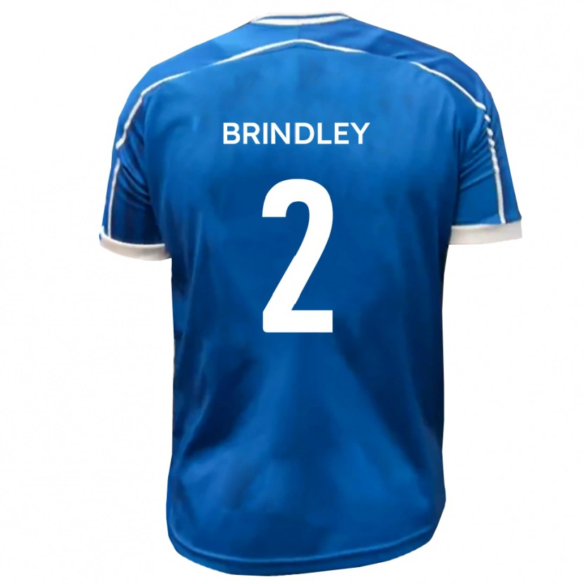 Danxen Mujer Camiseta Richard Brindley #2 Azul Blanco 1ª Equipación 2025/26 La Camisa