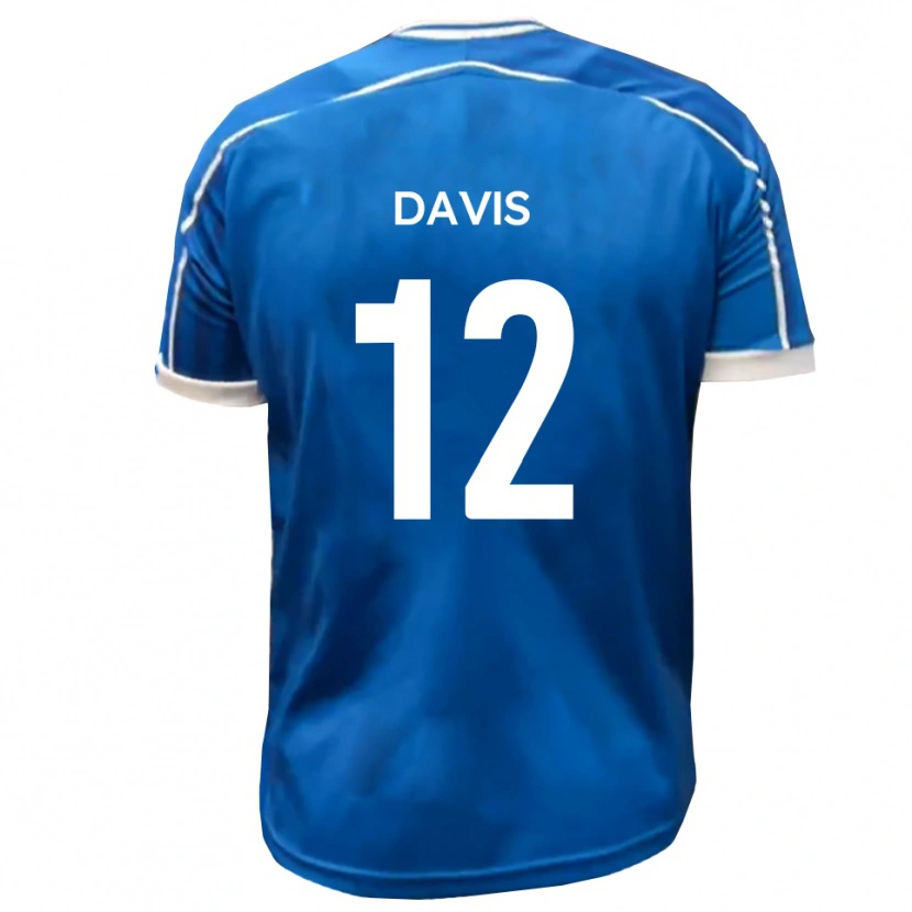 Danxen Mujer Camiseta Sonnie Davis #12 Azul Blanco 1ª Equipación 2025/26 La Camisa