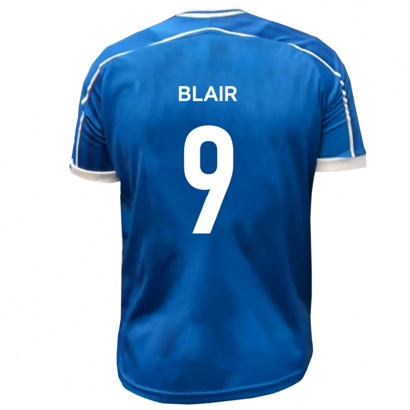 Danxen Mujer Camiseta Aaron Blair #9 Azul Blanco 1ª Equipación 2025/26 La Camisa