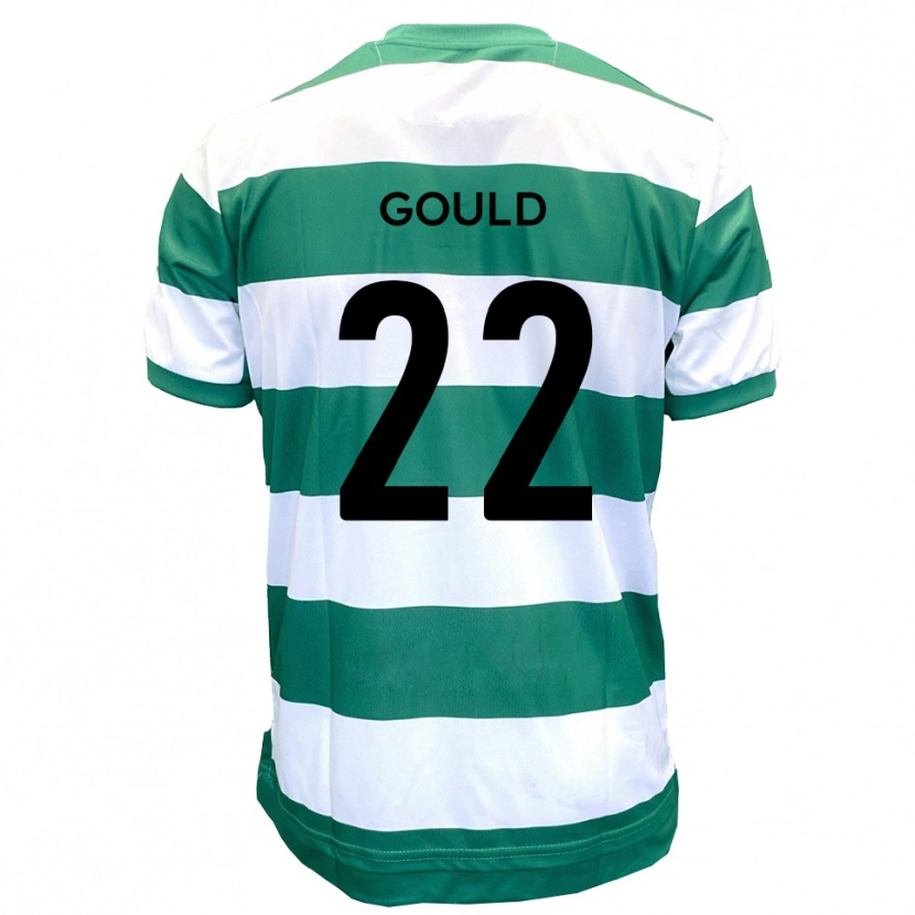 Danxen Mujer Camiseta Matt Gould #22 Verde Blanco 1ª Equipación 2025/26 La Camisa