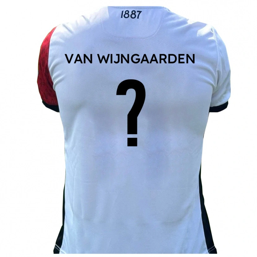 Danxen Mujer Camiseta Stefan Van Wijngaarden #0 Rojo Blanco 1ª Equipación 2025/26 La Camisa