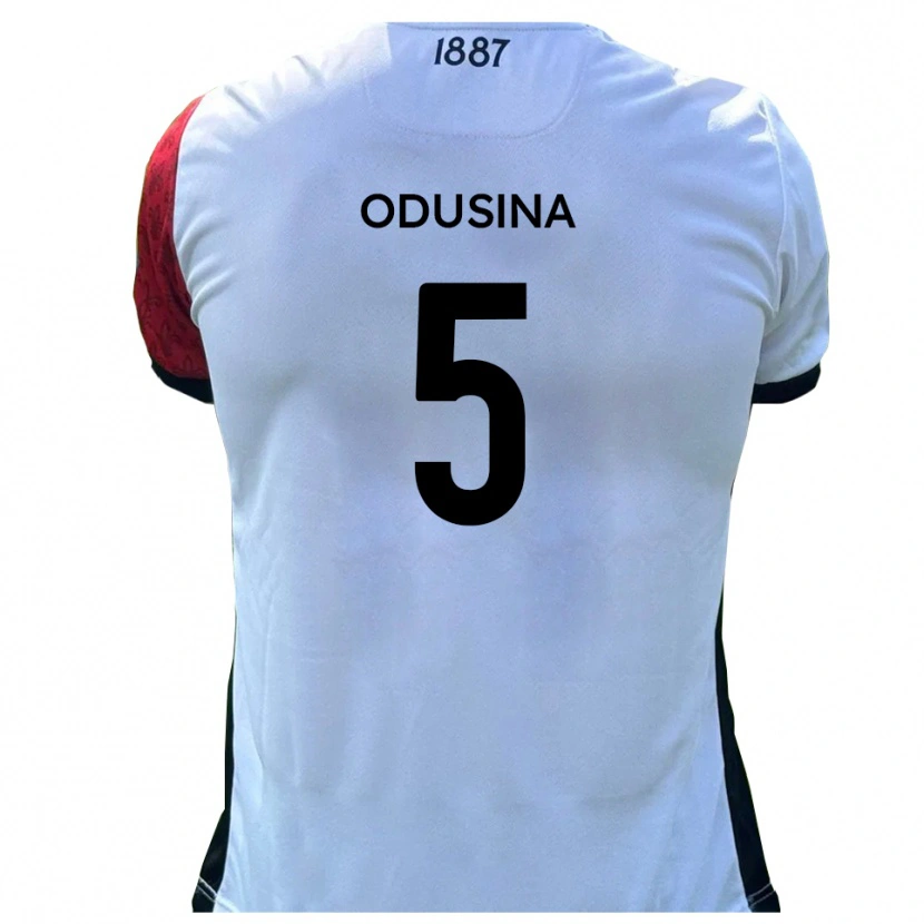 Danxen Mujer Camiseta Timi Odusina #5 Rojo Blanco 1ª Equipación 2025/26 La Camisa