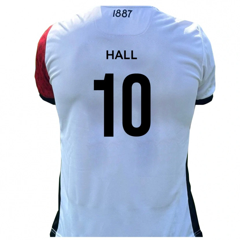 Danxen Mujer Camiseta Luke Hall #10 Rojo Blanco 1ª Equipación 2025/26 La Camisa