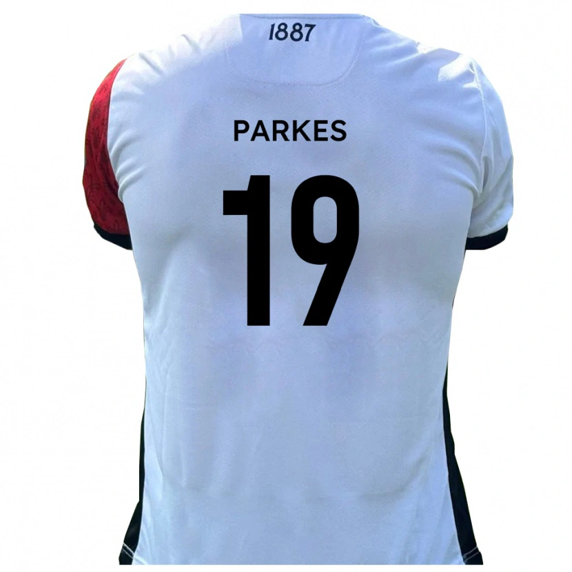 Danxen Mujer Camiseta Sonny Parkes #19 Rojo Blanco 1ª Equipación 2025/26 La Camisa