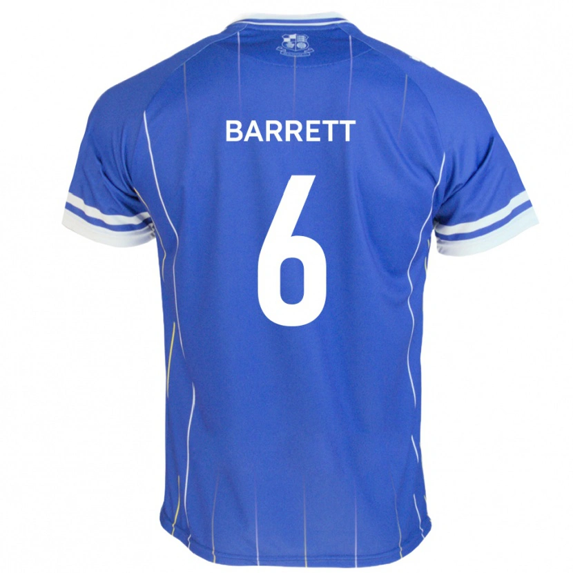Danxen Mujer Camiseta Mason Barrett #6 Azul Real 1ª Equipación 2025/26 La Camisa