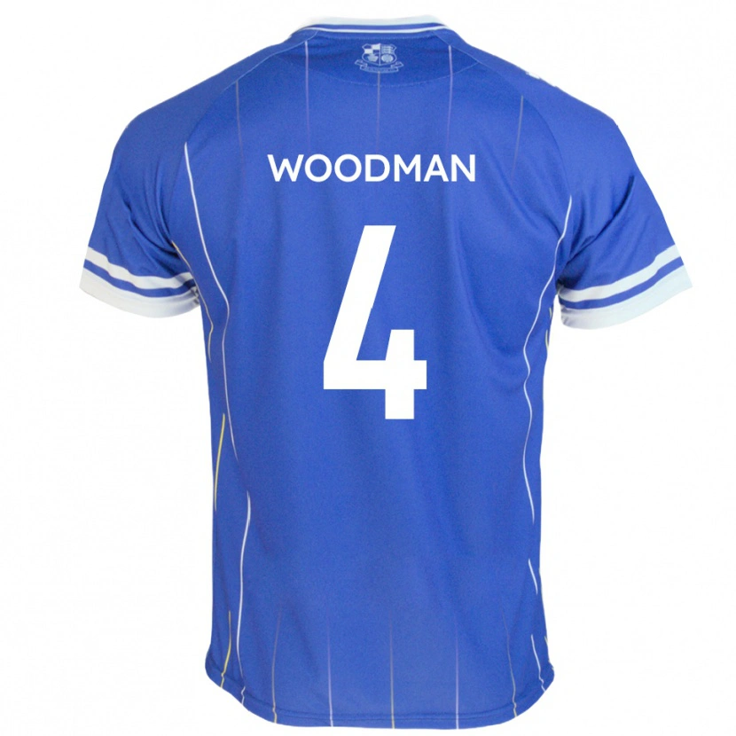 Danxen Mujer Camiseta Deon Woodman #4 Azul Real 1ª Equipación 2025/26 La Camisa