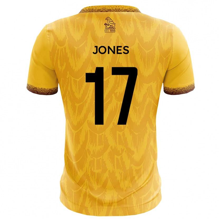 Danxen Mujer Camiseta Aaron Jones #17 Amarillo Marrón 1ª Equipación 2025/26 La Camisa