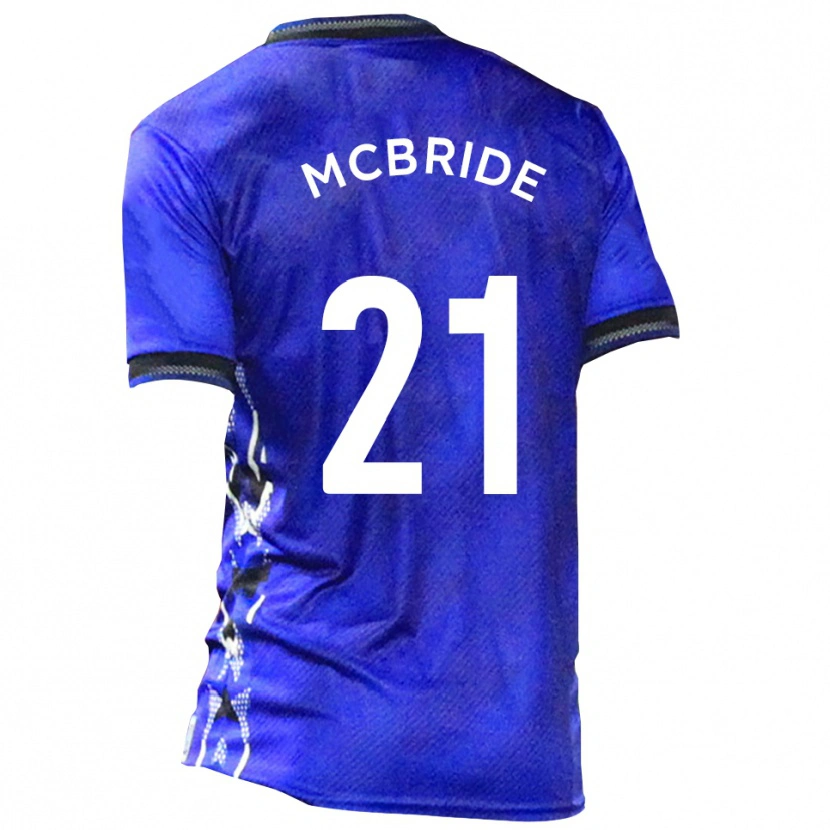 Danxen Mujer Camiseta Connor Mcbride #21 Azul Blanco 1ª Equipación 2025/26 La Camisa