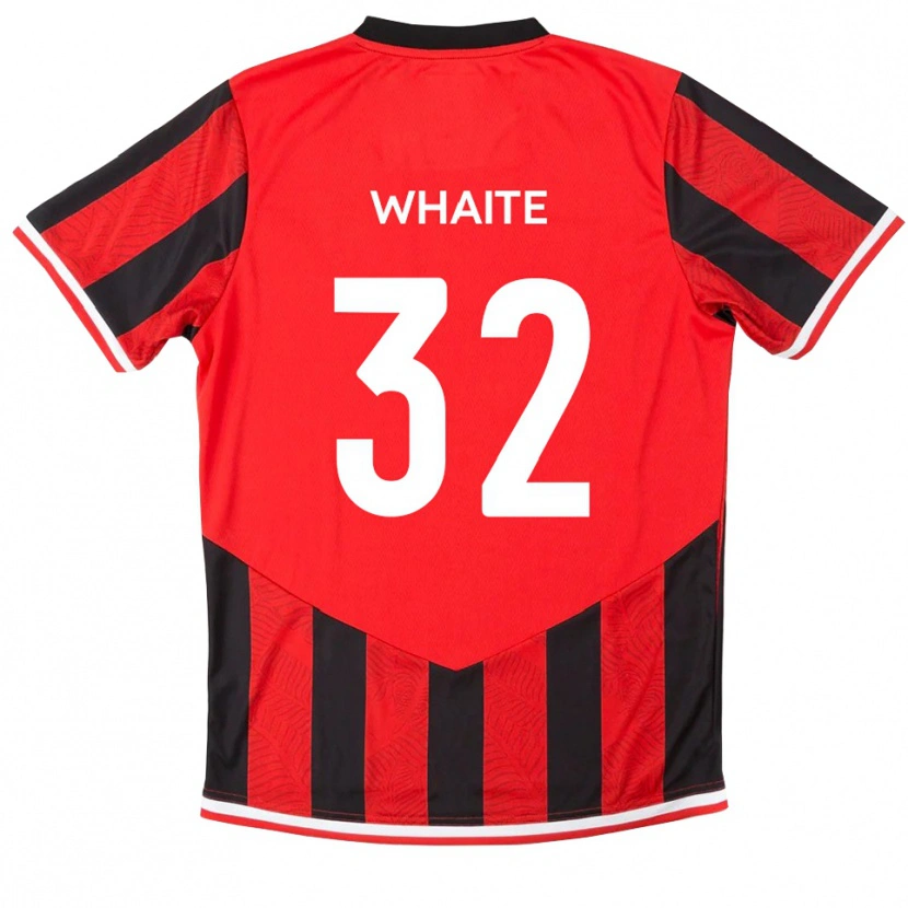 Danxen Mujer Camiseta Billy Whaite #32 Rojo Negro 1ª Equipación 2025/26 La Camisa