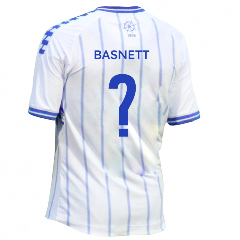 Danxen Mujer Camiseta Chelsea Basnett #0 Blanco Azul 1ª Equipación 2025/26 La Camisa