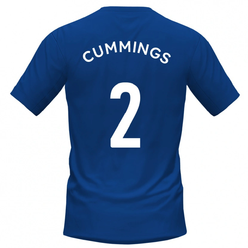 Danxen Mujer Camiseta Jo Cummings #2 Azul Blanco 1ª Equipación 2025/26 La Camisa