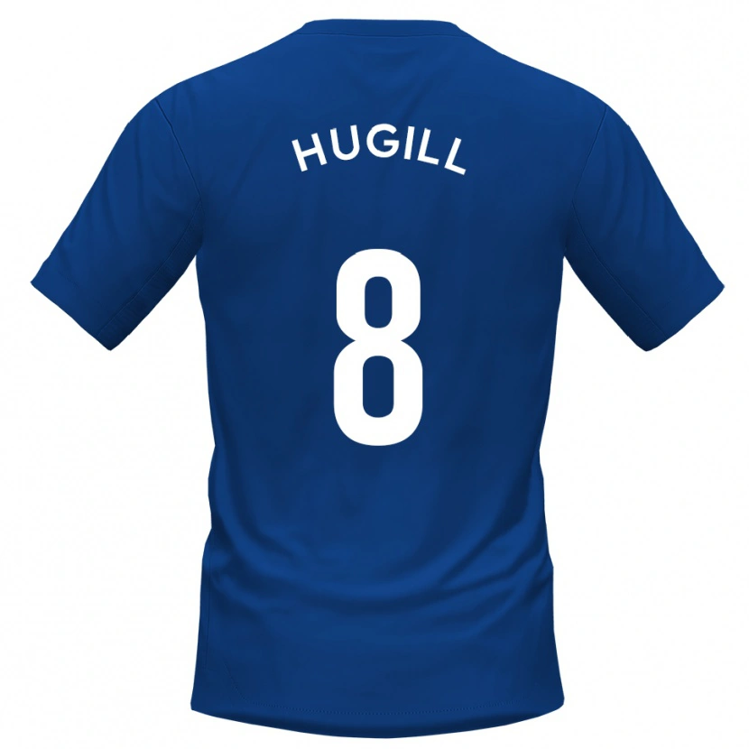Danxen Mujer Camiseta Will Hugill #8 Azul Blanco 1ª Equipación 2025/26 La Camisa