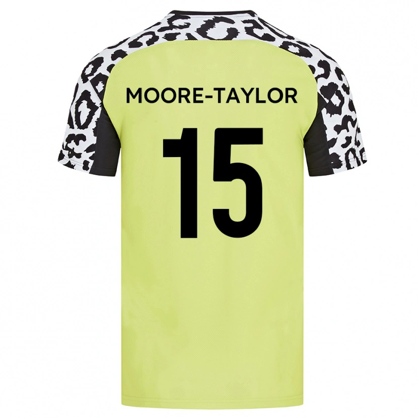 Danxen Mujer Camiseta Jordan Moore-Taylor #15 Amarillo Fluorescente 1ª Equipación 2025/26 La Camisa