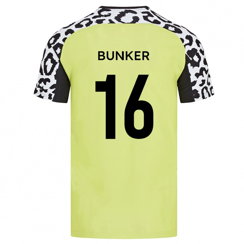 Danxen Mujer Camiseta Harvey Bunker #16 Amarillo Fluorescente 1ª Equipación 2025/26 La Camisa