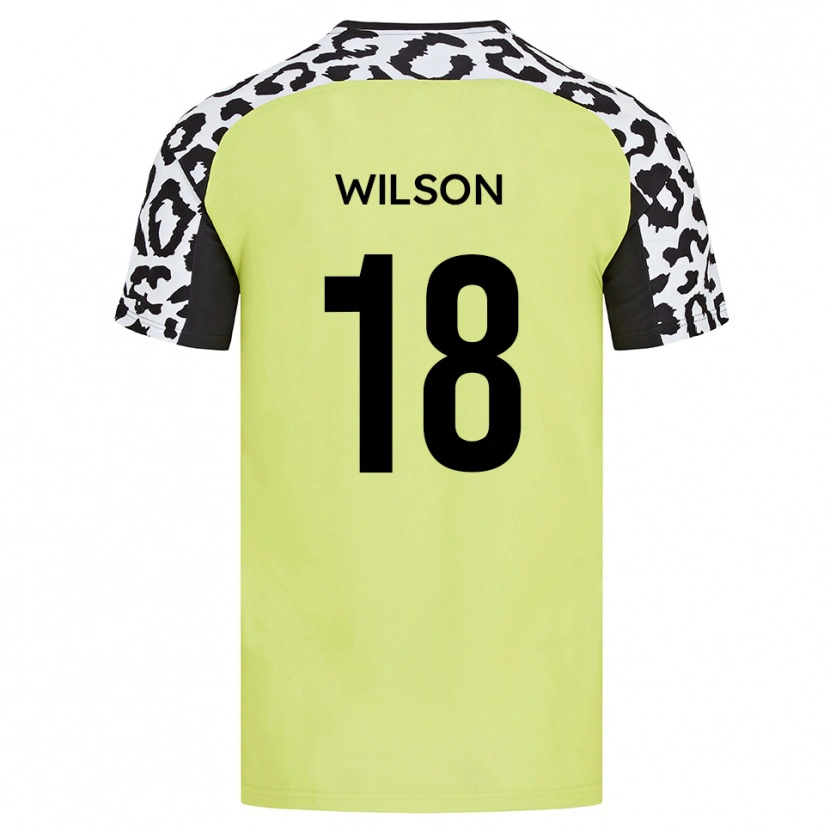 Danxen Mujer Camiseta Kemall Wilson #18 Amarillo Fluorescente 1ª Equipación 2025/26 La Camisa