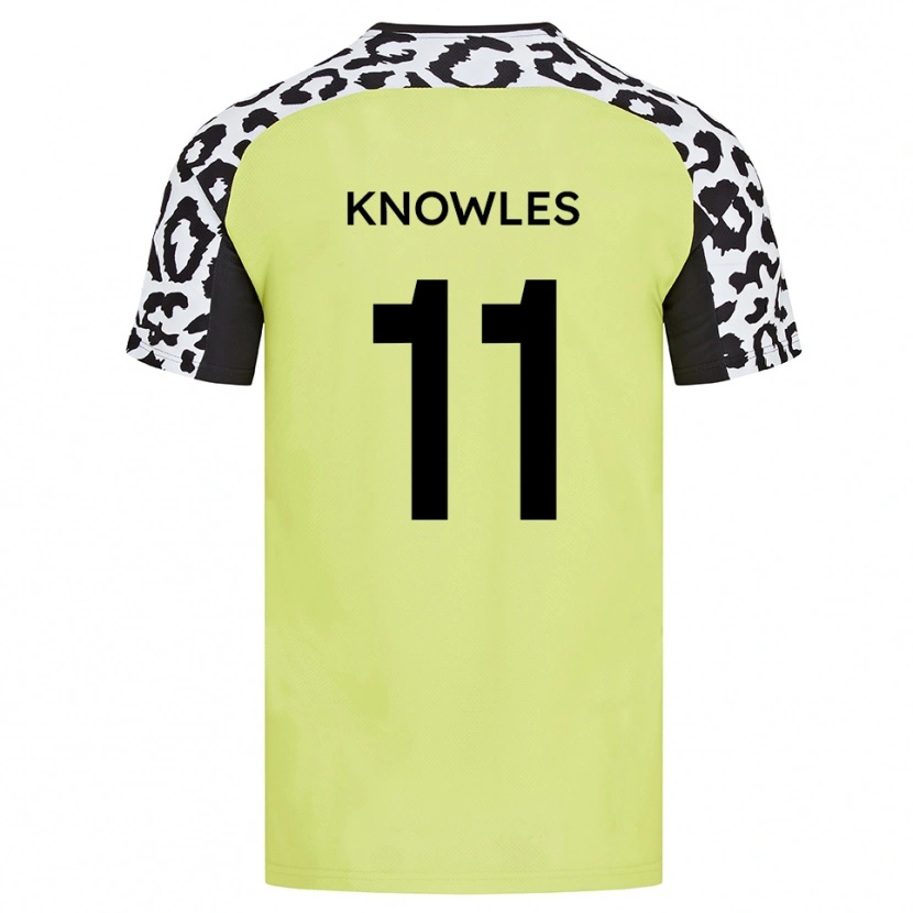 Danxen Mujer Camiseta Tom Knowles #11 Amarillo Fluorescente 1ª Equipación 2025/26 La Camisa