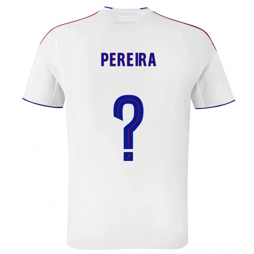 Danxen Mujer Camiseta Mateo Pereira #0 Blanco Rojo 1ª Equipación 2025/26 La Camisa