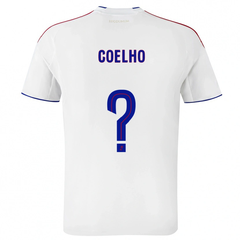 Danxen Mujer Camiseta Ugo Coelho #0 Blanco Rojo 1ª Equipación 2025/26 La Camisa