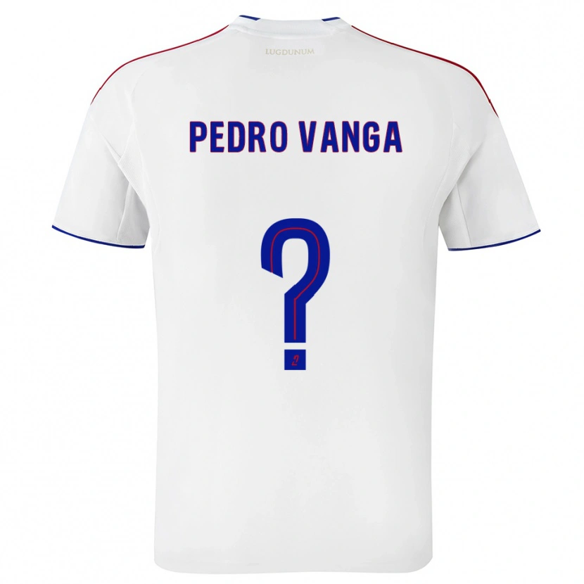 Danxen Mujer Camiseta Emerson Pedro Vanga #0 Blanco Rojo 1ª Equipación 2025/26 La Camisa