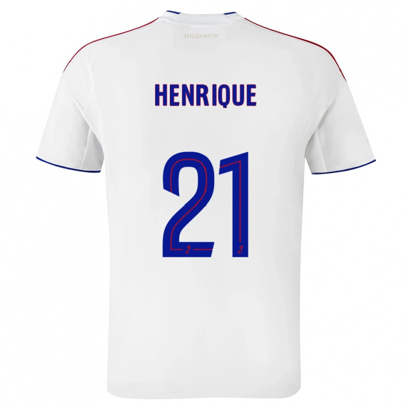 Danxen Mujer Camiseta Henrique #21 Blanco Rojo 1ª Equipación 2025/26 La Camisa