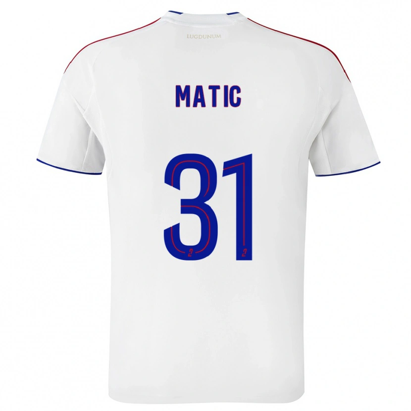 Danxen Mujer Camiseta Nemanja Matic #31 Blanco Rojo 1ª Equipación 2025/26 La Camisa