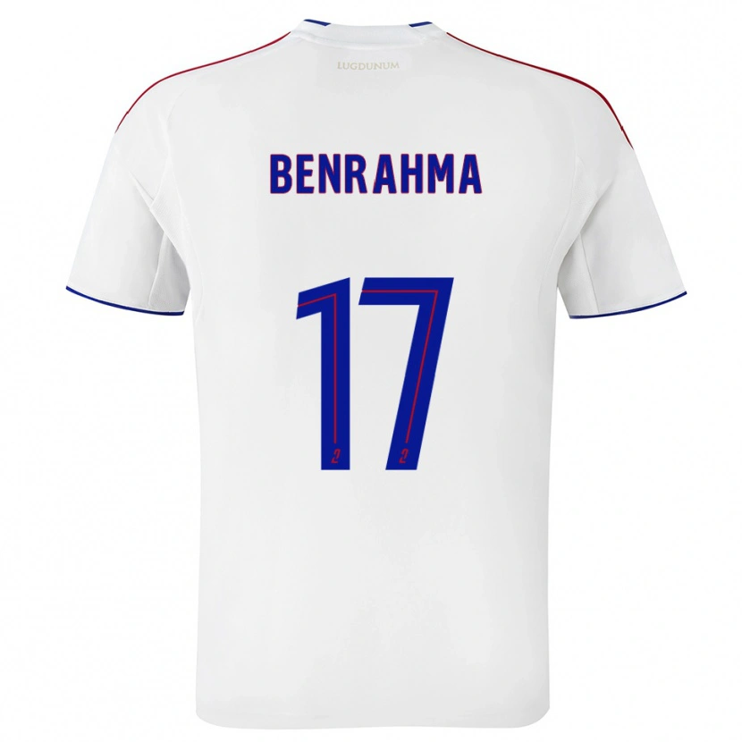 Danxen Mujer Camiseta Said Benrahma #17 Blanco Rojo 1ª Equipación 2025/26 La Camisa