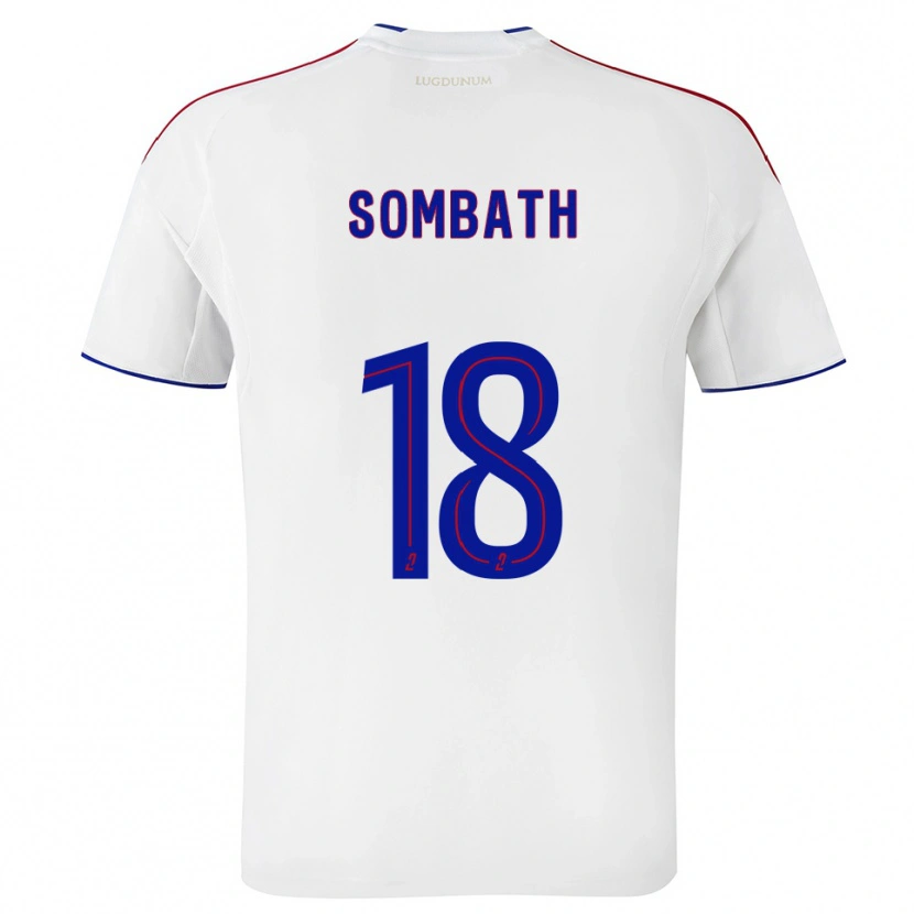 Danxen Mujer Camiseta Alice Sombath #18 Blanco Rojo 1ª Equipación 2025/26 La Camisa