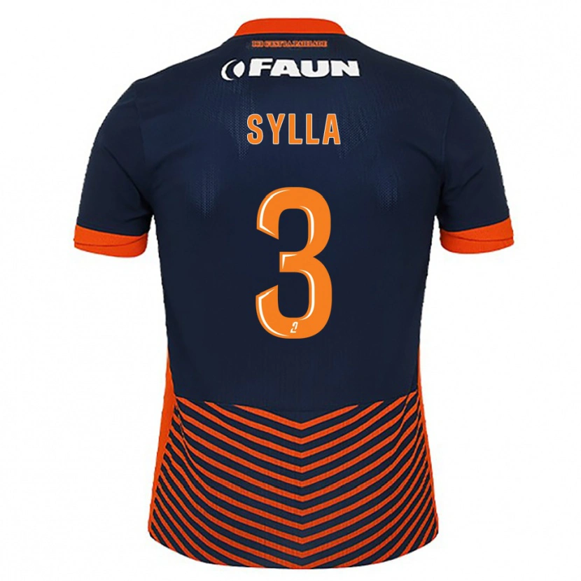 Danxen Mujer Camiseta Issiaga Sylla #3 Azul Medianoche Naranja 1ª Equipación 2025/26 La Camisa