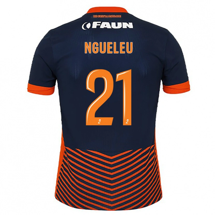 Danxen Mujer Camiseta Nina Ngueleu #21 Azul Medianoche Naranja 1ª Equipación 2025/26 La Camisa