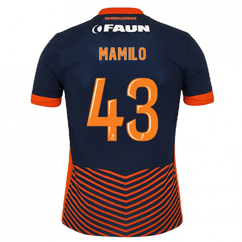 Danxen Mujer Camiseta Craig Mamilo #43 Azul Medianoche Naranja 1ª Equipación 2025/26 La Camisa