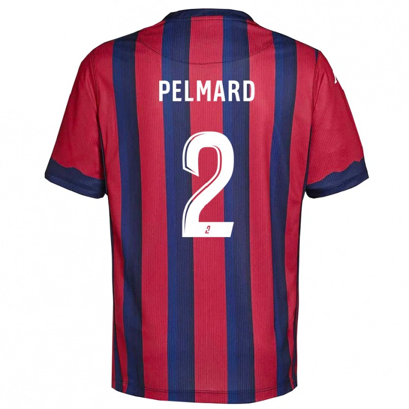 Danxen Mujer Camiseta Andy Pelmard #2 Borgoña Azul Marino 1ª Equipación 2025/26 La Camisa