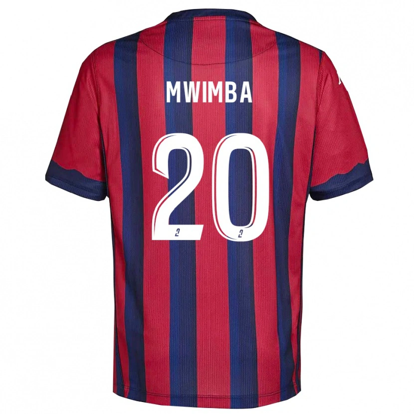 Danxen Mujer Camiseta Josué Mwimba Isala #20 Borgoña Azul Marino 1ª Equipación 2025/26 La Camisa