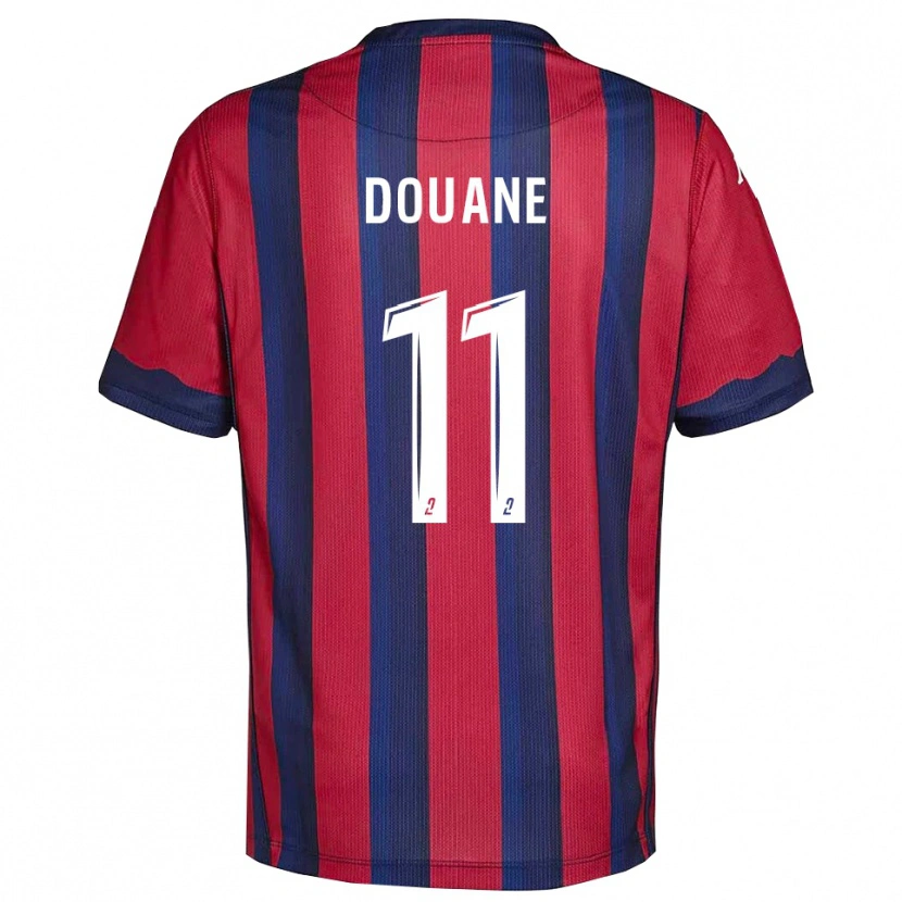 Danxen Mujer Camiseta Maïdine Douane #11 Borgoña Azul Marino 1ª Equipación 2025/26 La Camisa