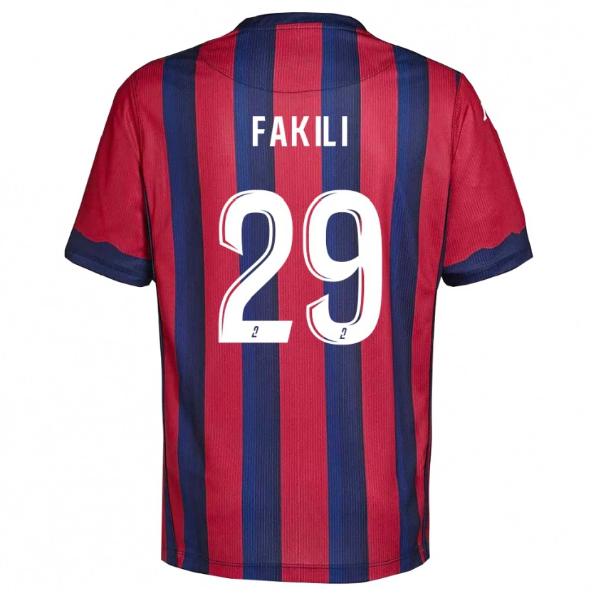 Danxen Mujer Camiseta Ilhan Fakili #29 Borgoña Azul Marino 1ª Equipación 2025/26 La Camisa