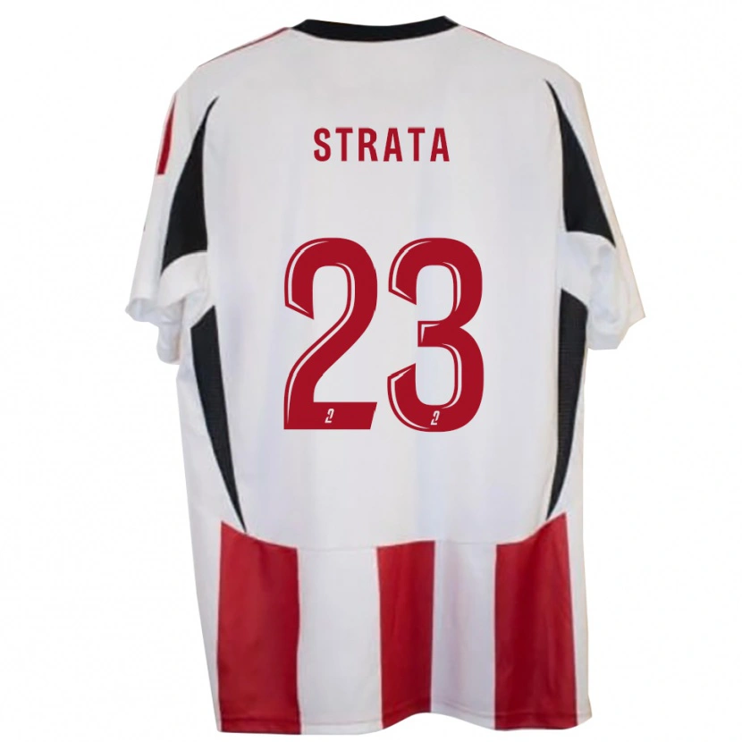 Danxen Mujer Camiseta Tony Strata #23 Rojo Azul 1ª Equipación 2025/26 La Camisa