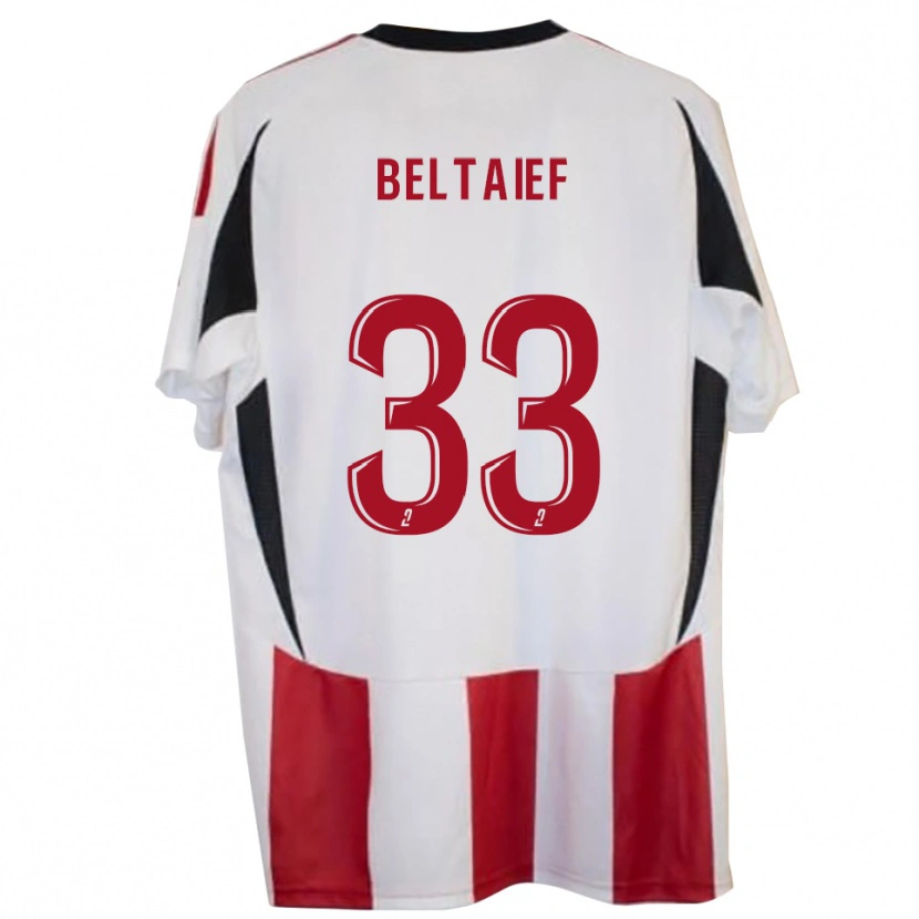 Danxen Mujer Camiseta Zyed Beltaief #33 Rojo Azul 1ª Equipación 2025/26 La Camisa